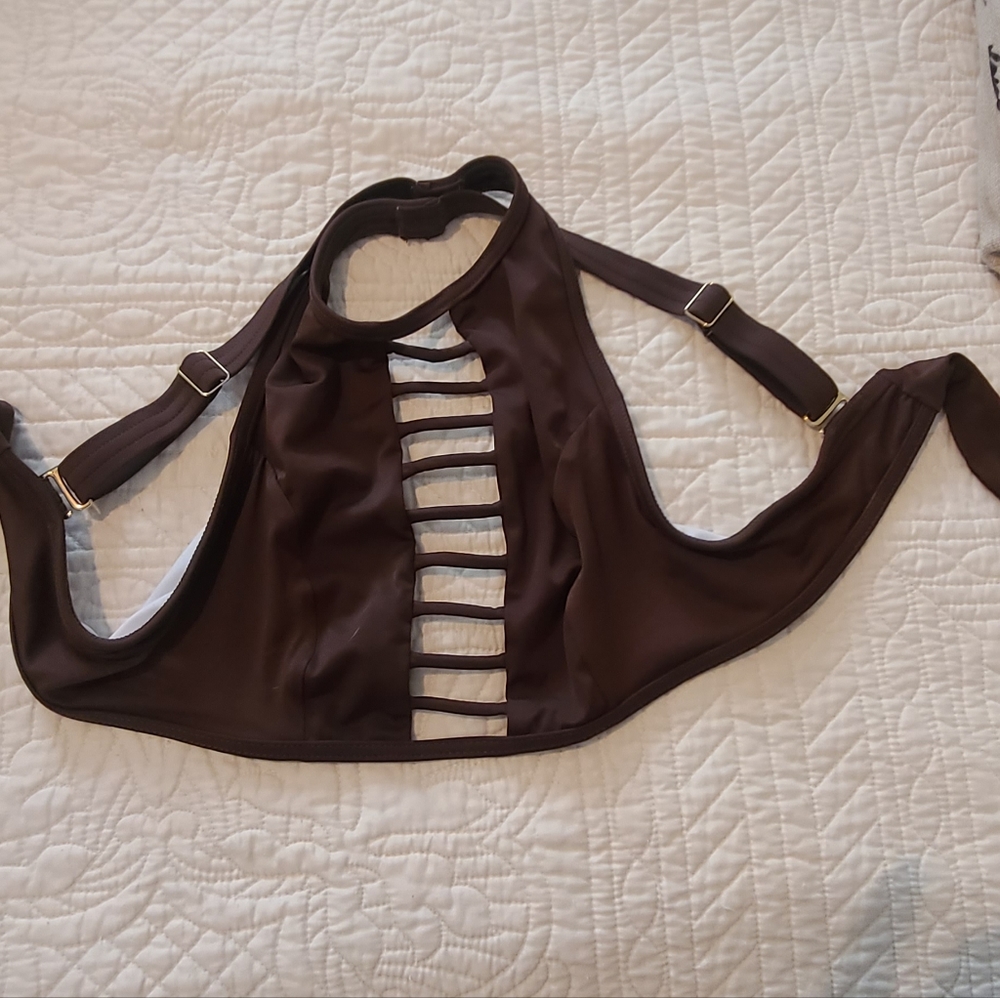 Brown Venus bikini top size 6